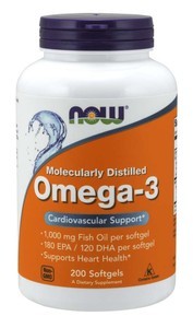 NOW Omega 3 1000 мг 200 капсул								