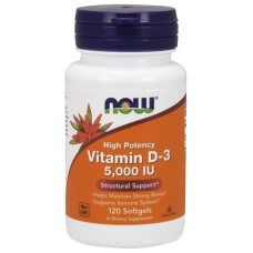 NOW Vitamin D-3 5000 ME / 120 sgels								