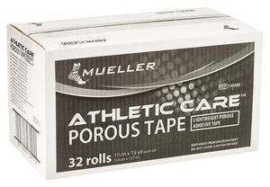130399 Mueller Athletic Care™ Porous Tape тейп пористый спортивный 32 рулона 3,8 см х 13,7 м